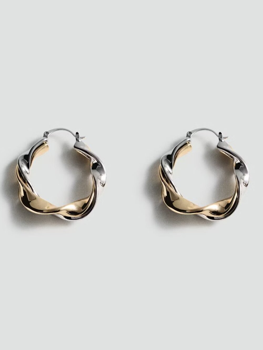 Mango Twisted Hoop Earrings/NWT